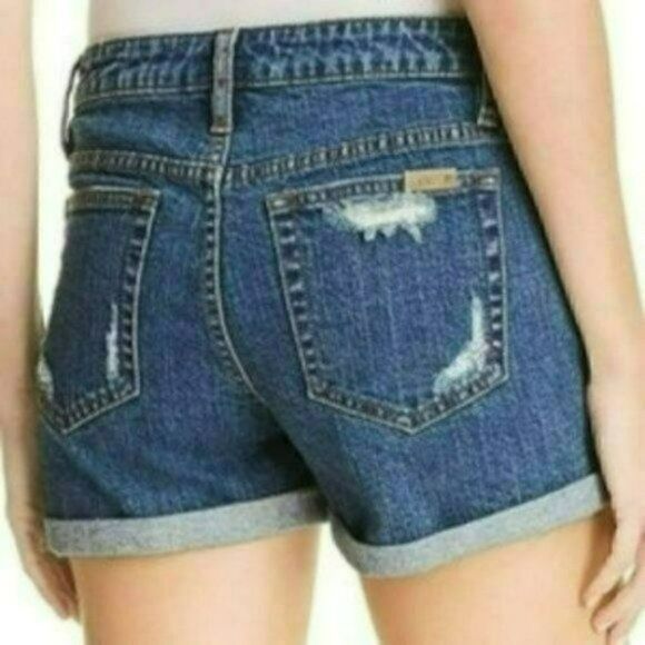 NWT MSRP $98 Joe's Jeans Rolled Hem Distressed Shorts Women's Size 31 - Picture 8 of 8